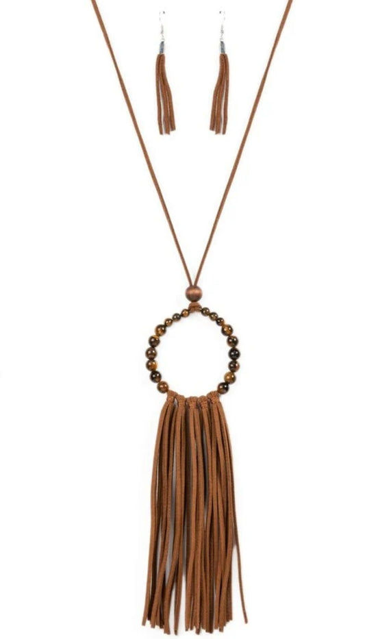 Namaste Mama Brown Necklace