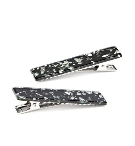 Playing HAIR Guitar Black Hair Clip
