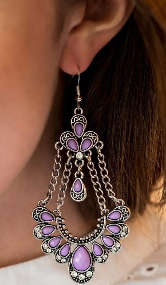 Unique Chic Purple Earrings