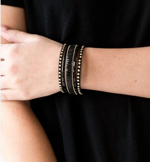 Rock Star Rocker Gold Bracelet
