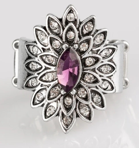Blooming Fireworks Purple Ring