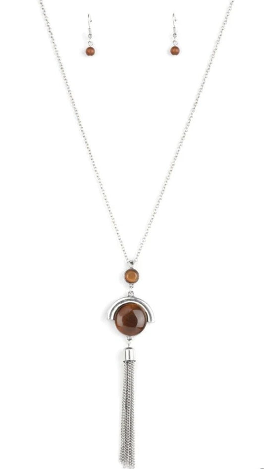 Lavishly Lucid Brown Necklace