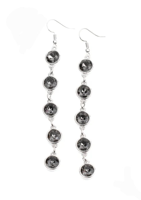Trickle Down Twinkle Silver Earring