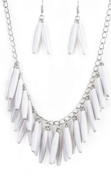 Full of Flavor White Necklace
