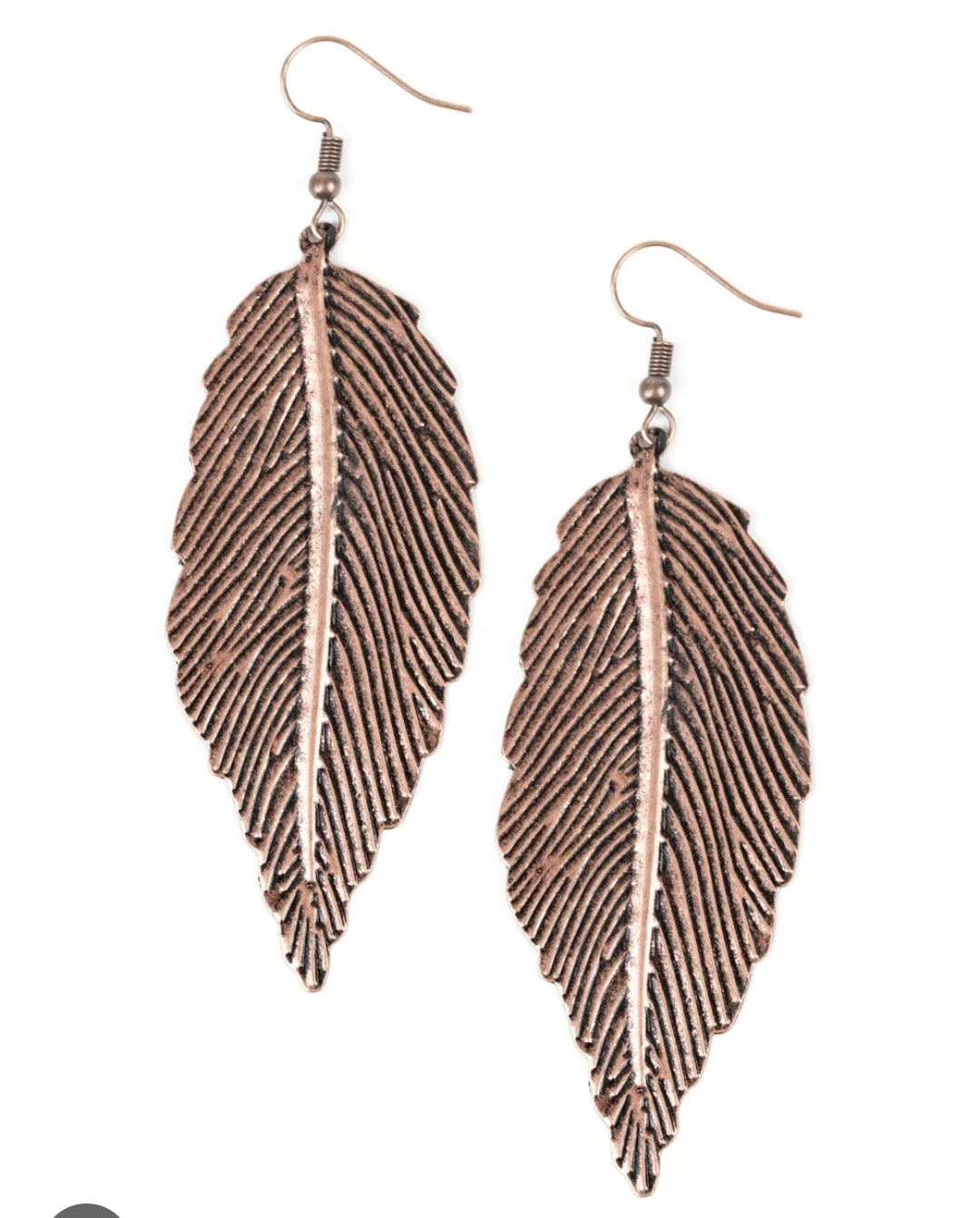 Looking For A Flight Copper Earrings