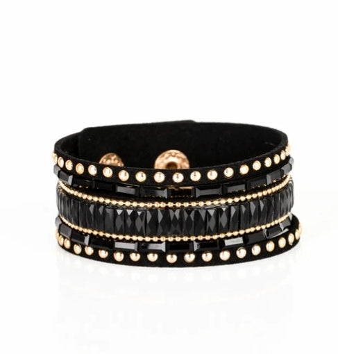 Rock Star Rocker Gold Bracelet