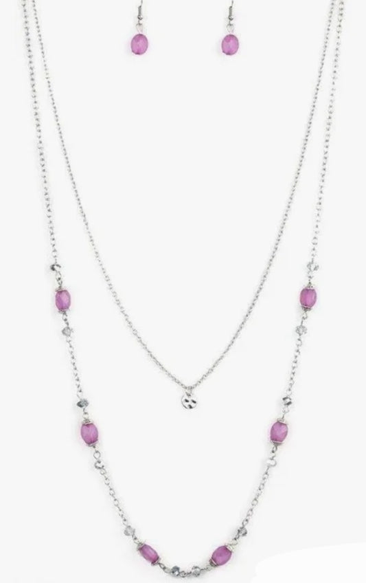 Irresistibly Iridescent Purple Necklace