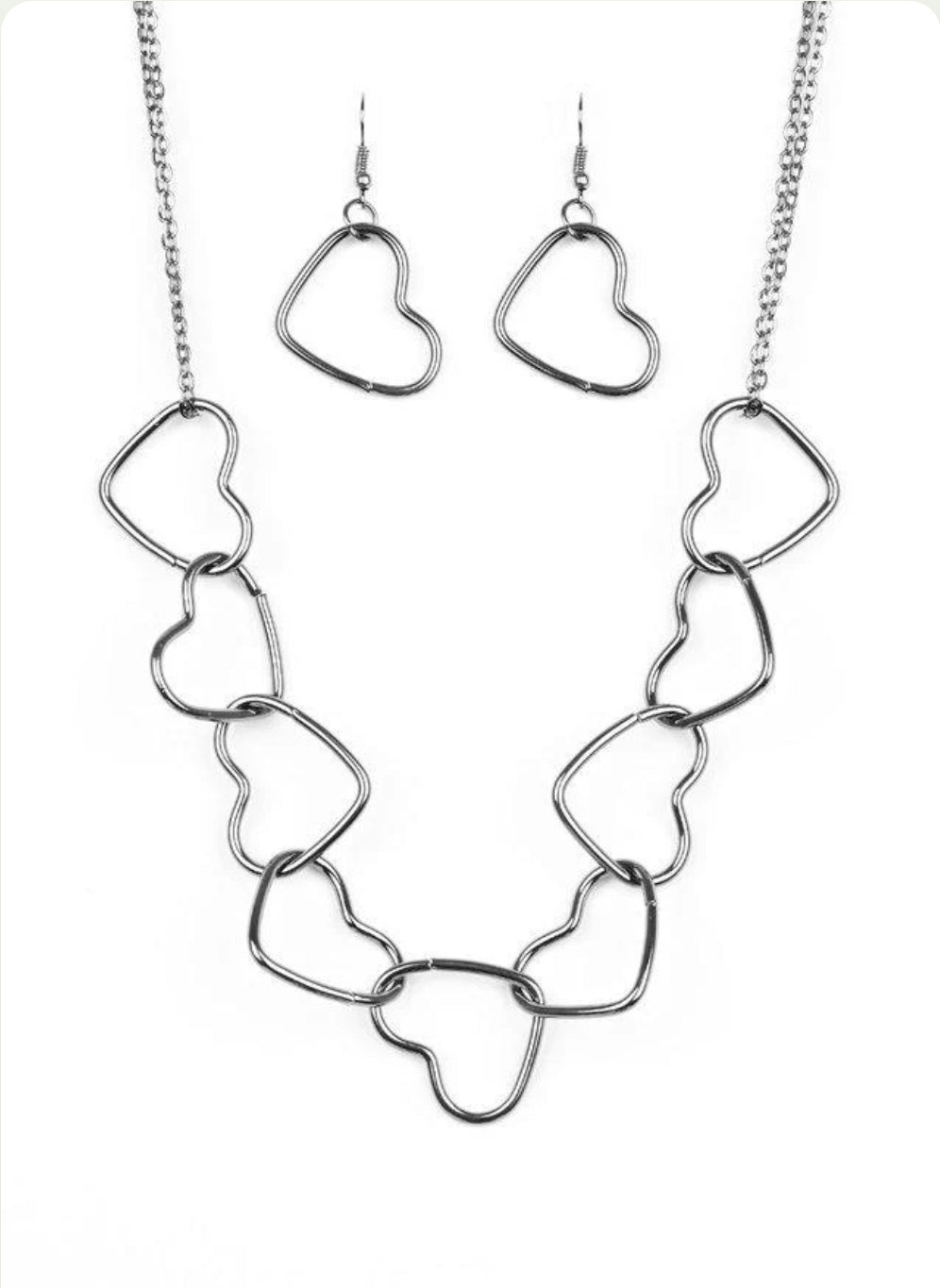 Unbreak My Heart Black Necklace