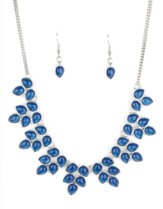 Hidden in Eden Blue Necklace