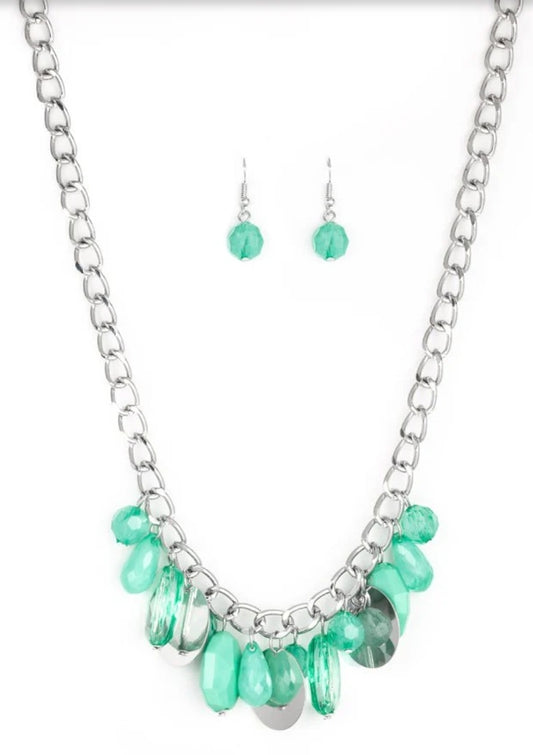 Treasure Shore Green Necklace