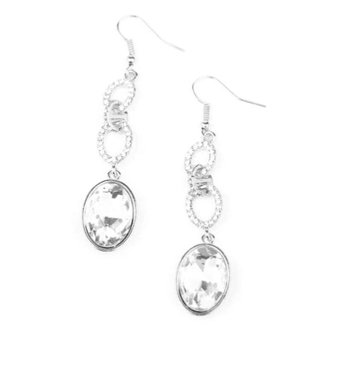 Extra Ice Queen White Earring