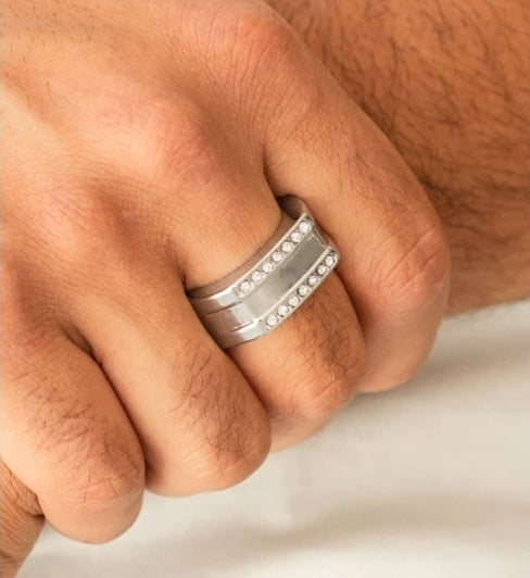 Triumph White Men's Ring