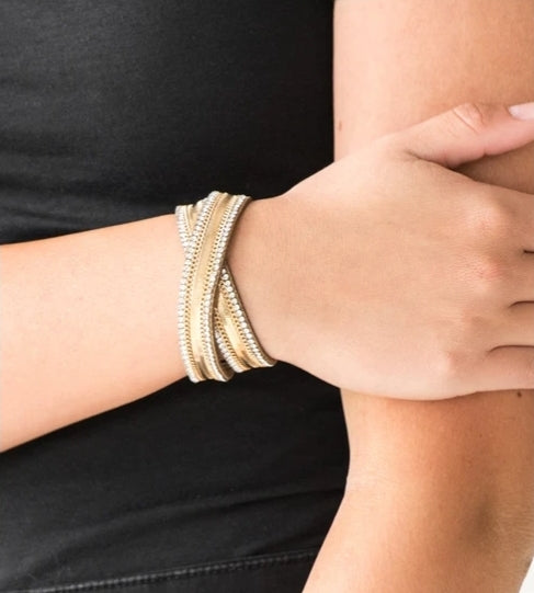 Rocker Rivalry Bracelet Gold