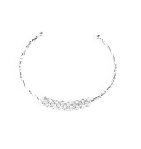 Twinkling Twist White Bracelet