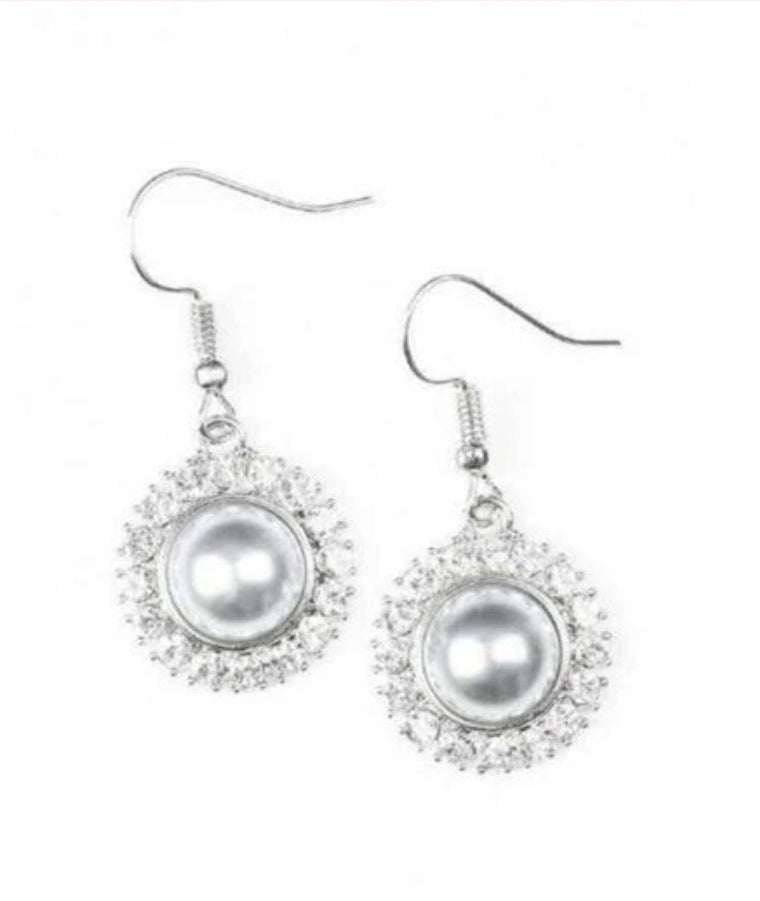 Take A VOW White Earring