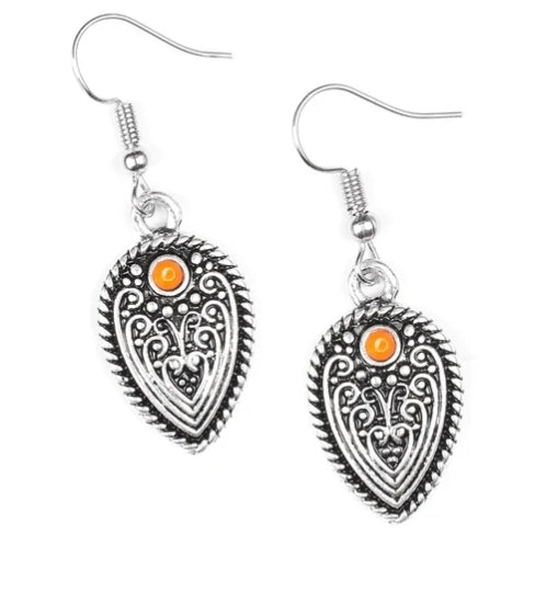 Distance Pasture Orange Earring