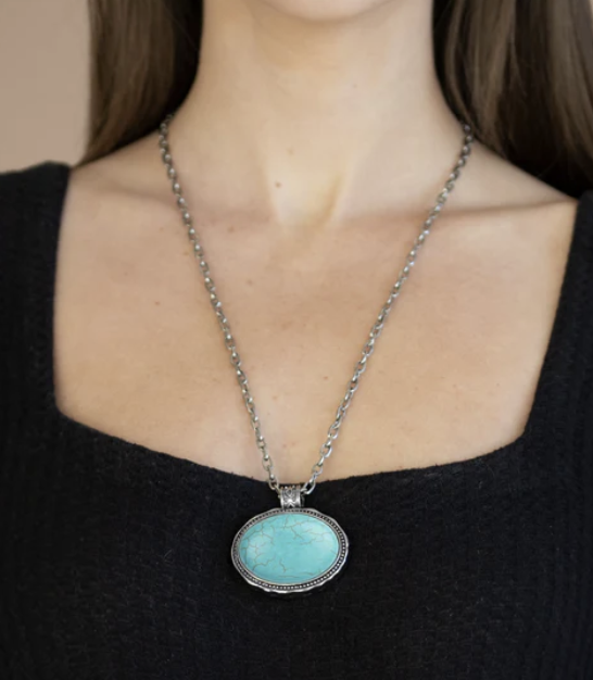 Sedimentary Colors Blue Necklace