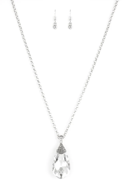 Spellbinding Sparkle White Necklace