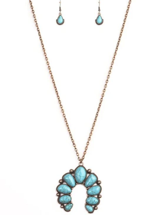 Stone Monument Copper Necklace