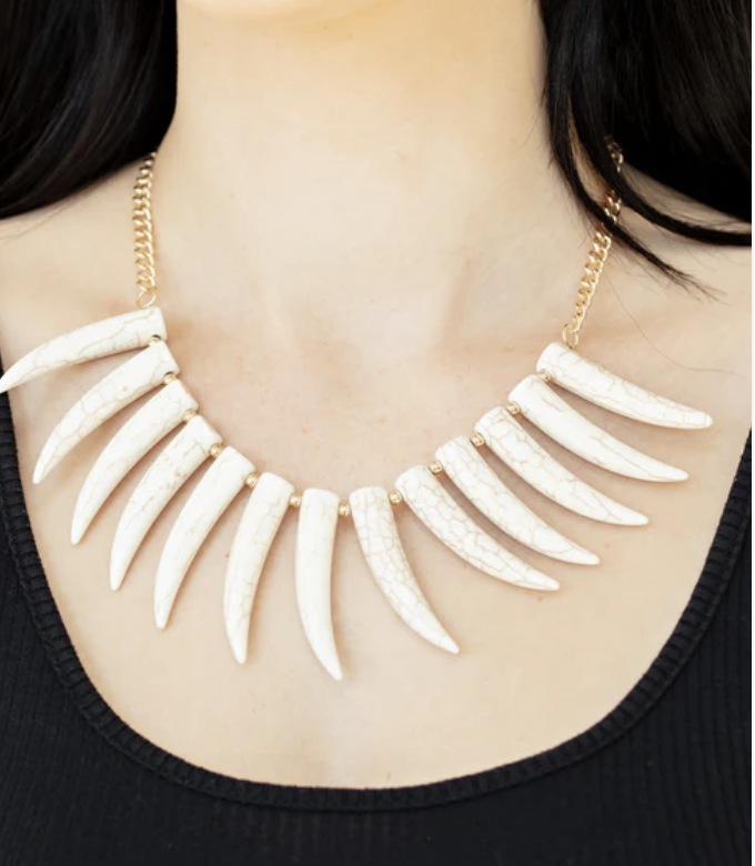 Tusk Tundra White Necklace