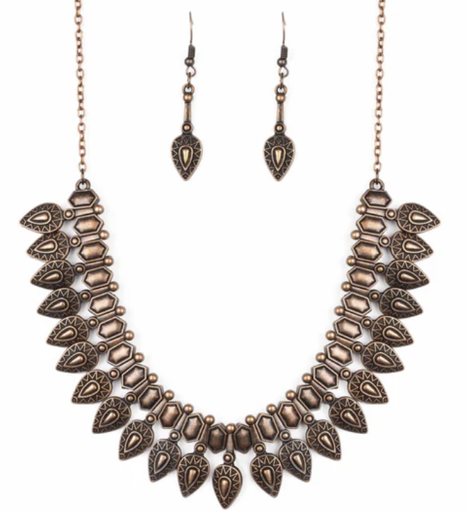 When the Hunter Becomes The Hunted Copper Necklace